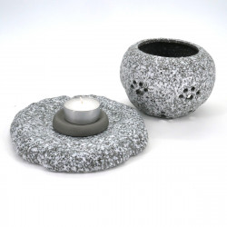 japanese perfume burner for aromatherapy essential oils in stone GANZO