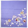 japanese purple rayon furoshiki 68x68cm plum flowers HIKITAUME
