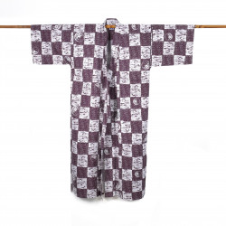 japanischer herren prestige yukata, NEMAKI, lila