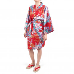 hanten traditionelle japanische rot satin baumwolle kleine prinzessin für frau