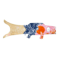 Koi carp-shaped windsock KOINOBORI KOKORO NAMI