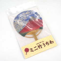 Pequeño abanico japonés no plegable uchiwa, MT FUJI, fuji