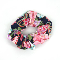 Scrunchie de pelo de algodón, HANA KAMI, motivos florales