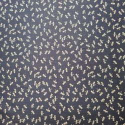 Tissu bleu japonais en coton motif libellule, TOMBO, fabriqué au Japon largeur 112 cm x 1m