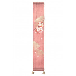 Hemp tapestry, hand painted, SAKURA