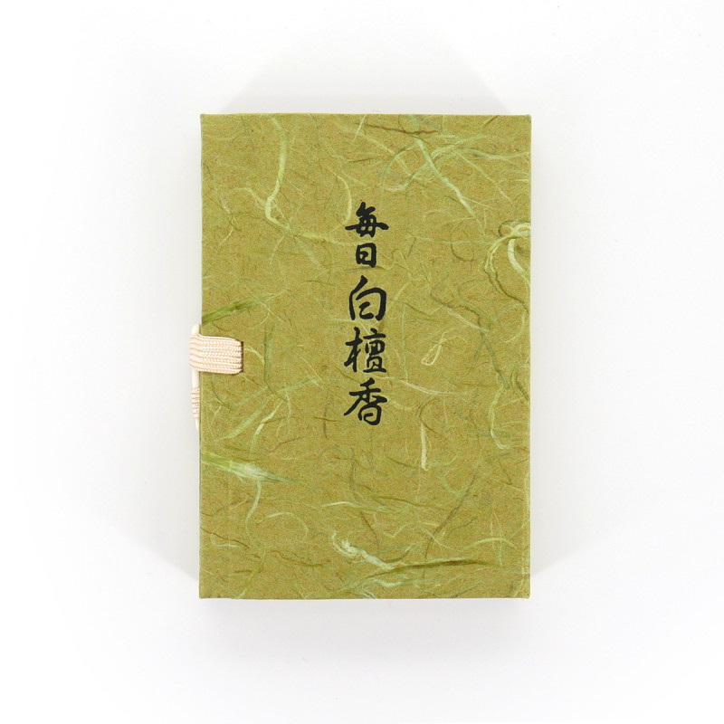 Small Book 60 incense sticks, MAINICHI BYAKUDAN, White Sandalwood