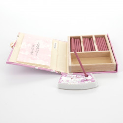 Small Book, 36 incense sticks, SHIAWASE, Cherry blossoms