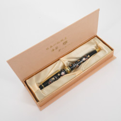 Ballpoint pen, black, in a box, sakura flower 133mm SAKURAGAWA