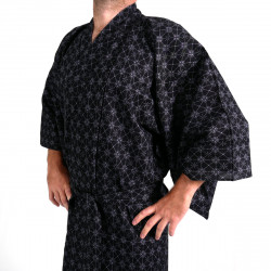 japanischer Herren yukata Kimono - schwarz, MOYOU, Diamant