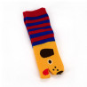 Japanese cotton tabi socks for children yellow dog head pattern, KAWAII INU, 13-18 or 19-24cm