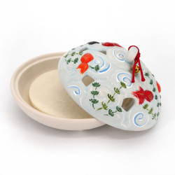 Japanese mosquito repellent holder with goldfish pattern, KINGYO, 10.5 cm