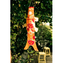 Koi carp shaped windsock, KOINOBORI SEVENTIES