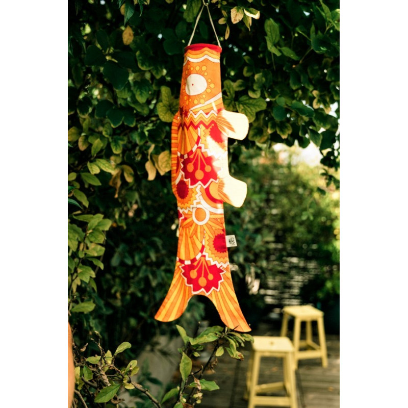 Koi carp shaped windsock, KOINOBORI SEVENTIES