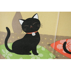 rideau noren japonais chats  85 x 150 cm NEKO