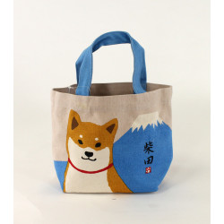 Japanese cotton tote bag, TOKYO, temple