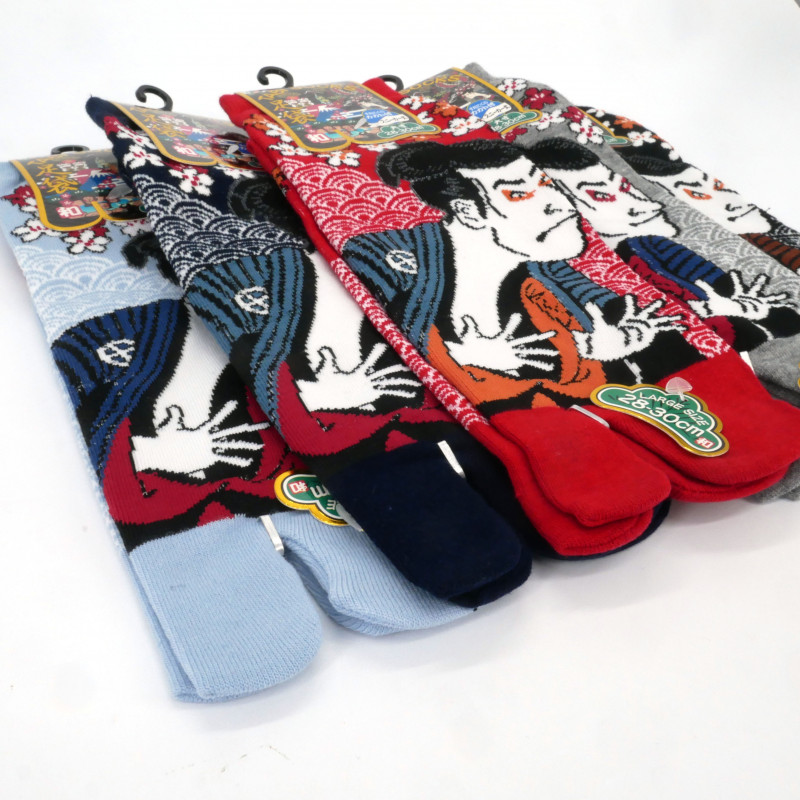 Japanese tabi cotton socks Japanese pattern, TABO, color of your choice, 28 - 30cm