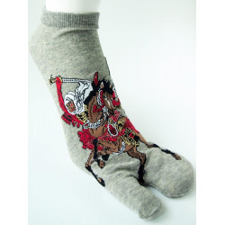 Japanese cotton tabi socks with Mount Fuji pattern, FUJI, color of your choice, 25 - 27cm