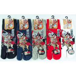 Japanese cotton tabi socks with Mount Fuji pattern, FUJI, color of your choice, 25 - 27cm