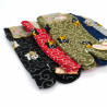 Japanese tabi socks in black cat pattern cotton, KURO NEKO, color of your choice, 22-25cm