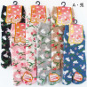 Japanese cotton tabi socks with rabbit pattern, DOBUTSU, color of your choice, 22 - 25cm