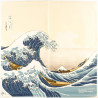 furoshiki en coton japonais NAMIFUJI- Hokusai La Grande Vague de Kanagawa