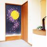 Japanese Noren polyester curtain, TSUKI NO SAKURA