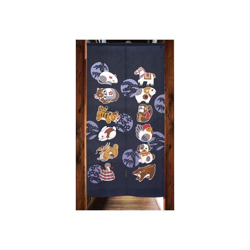 Japanese Noren polyester curtain, ZODIAC