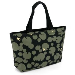 Borsa giapponese in cotone e poliestere, SUIREN 7502G, nero