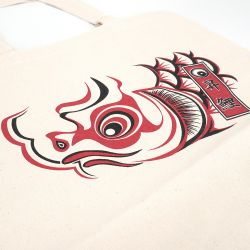 japanische Tasche, Tragetasche 100% Baumwolle, CANVA BAG, kabuki kumadori