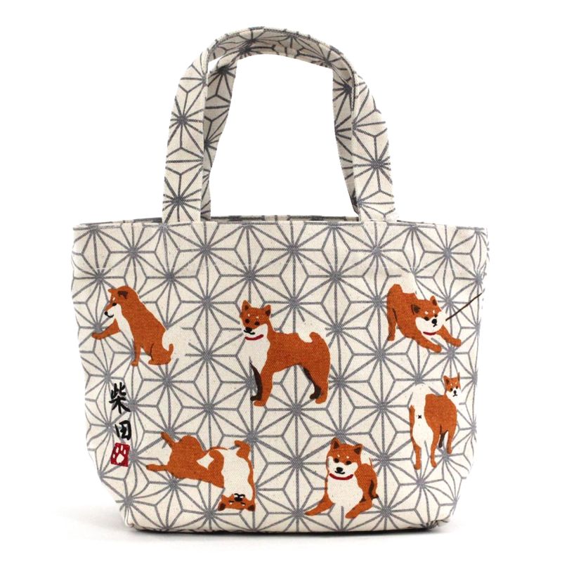 100% cotton tote bag, CANVA BAG, small shiba inu