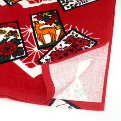 Asciugamano da bagno in cotone giapponese, HANAFUDA, il gioco dei fiori