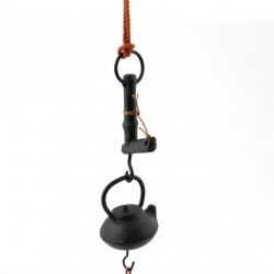 Japanese cast iron wind bell, JIZAIKAGI, teapot