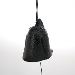 Japan cast iron wind bell, PENGIN, black