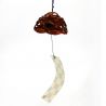 Japanese cast iron bamboo furin wind bell, HIMAWARI, 10.5cm