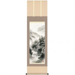 Río japonés Kakemono Kakejiku - KIRINOKAWA