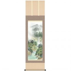 Japanese Kakemono Kakejiku mist waterfall - MISUTO NO TAKI