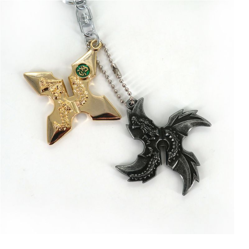 Japanese metallic keychain - GATAI SHURIKEN