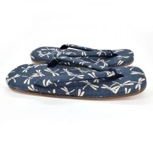 Pair of Japanese fabric zori sandals, TOMBO