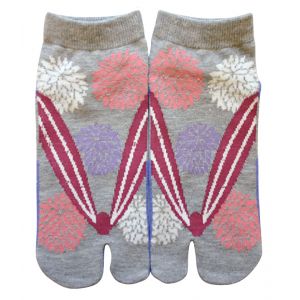 Chaussettes japonaises tabi en coton, KIKU