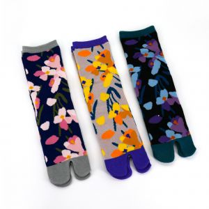Japanese cotton tabi socks, KIZUNA, 23-25 cm