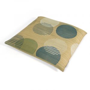 Japanese straw cushion round patterns MOOSE 45x45cm