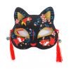 Japanische Halbmaske einer schwarzen Katze, KOÏ