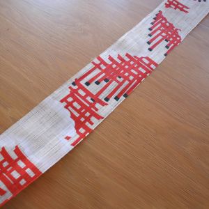 Feiner japanischer Wandteppich aus Hanf, handbemalt, SENBON TORII​​​​​​​