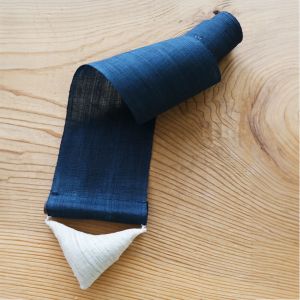 Feiner japanischer Wandteppich aus Hanf, handbemalt, HANABI