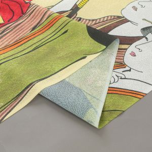 Japanese noren curtain Ukiyoe Hanakai Oiran