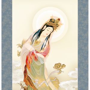 Kakemono Kakejiku, divinità femminile e drago giapponese - SHINSEI