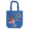 Borsa tote in cotone 100% Festive Shiba Dog - SHIBAINU PATI