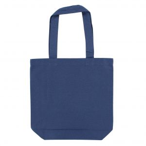 Borsa tote blu navy Shiba Dog 100% cotone - AOI SHIBA