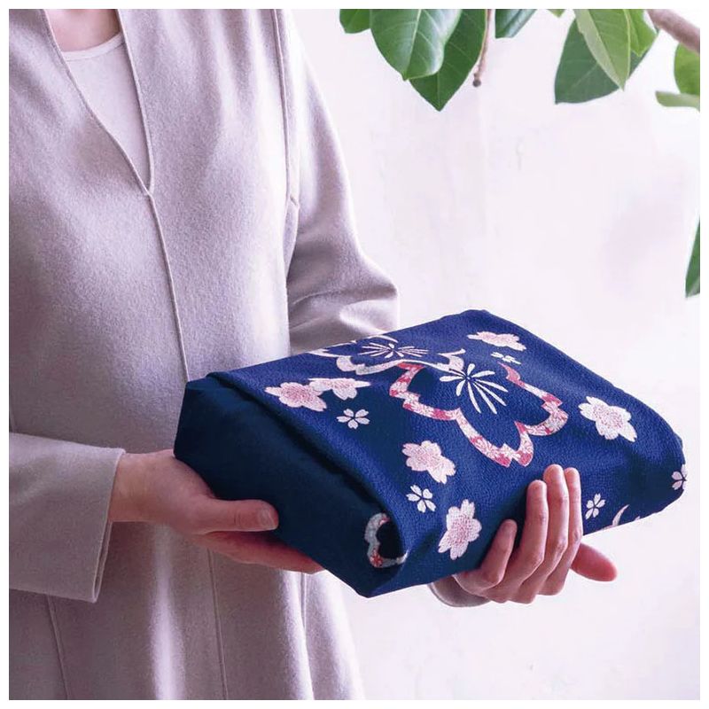 Japanisches Furoshiki-Sakura-Marineblau, SAKURA NO HANA