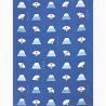 Japanisches Baumwolltaschentuch mit Mont-Fuji-Muster, „Appreciate it“, 43 x 34 cm